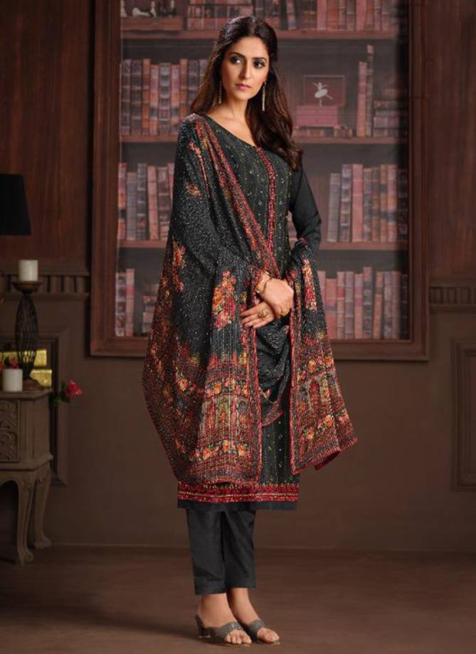 VIPUL RUBY Fancy Designer Festive Wear Chinnon Embroidery Work Salwar Suit Collection